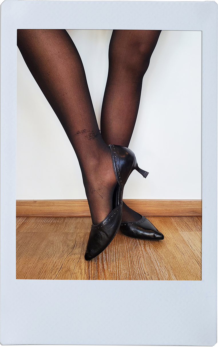 Metal beaded Kitten Heels - Anne Klein
