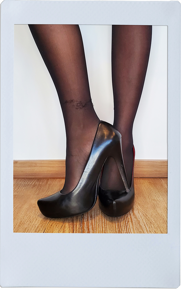 Classic Black High Heels - Andrea