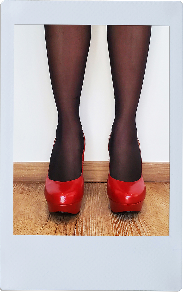 Strawberry Red High Heels - Dorothy Gaynor