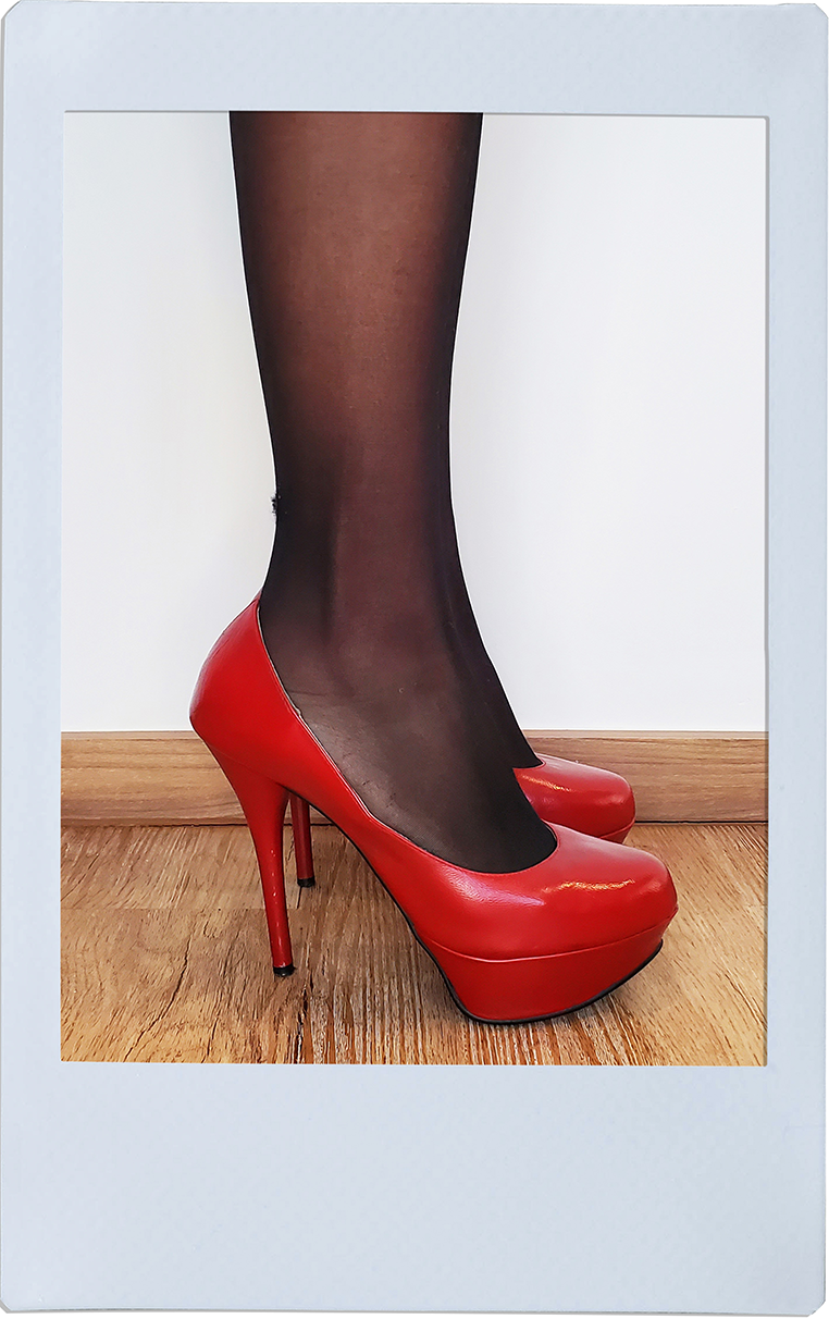 Strawberry Red High Heels - Dorothy Gaynor