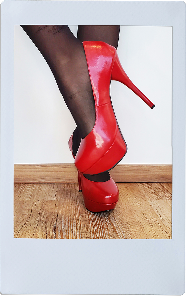 Strawberry Red High Heels - Dorothy Gaynor