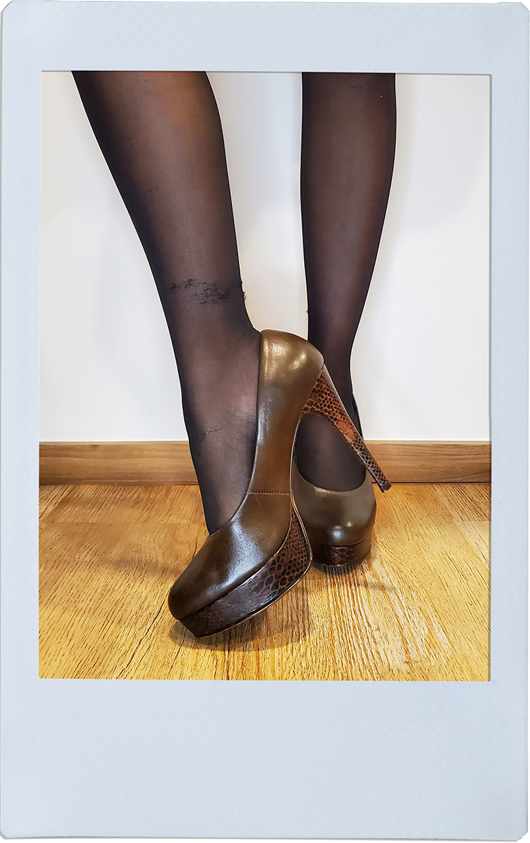 Dark Chocolate High Heels - Perugia