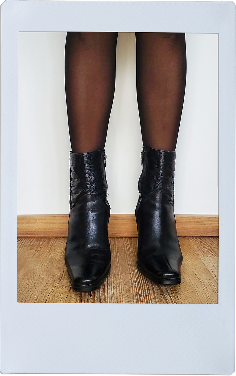 Black Boots with Heels - Local Brand