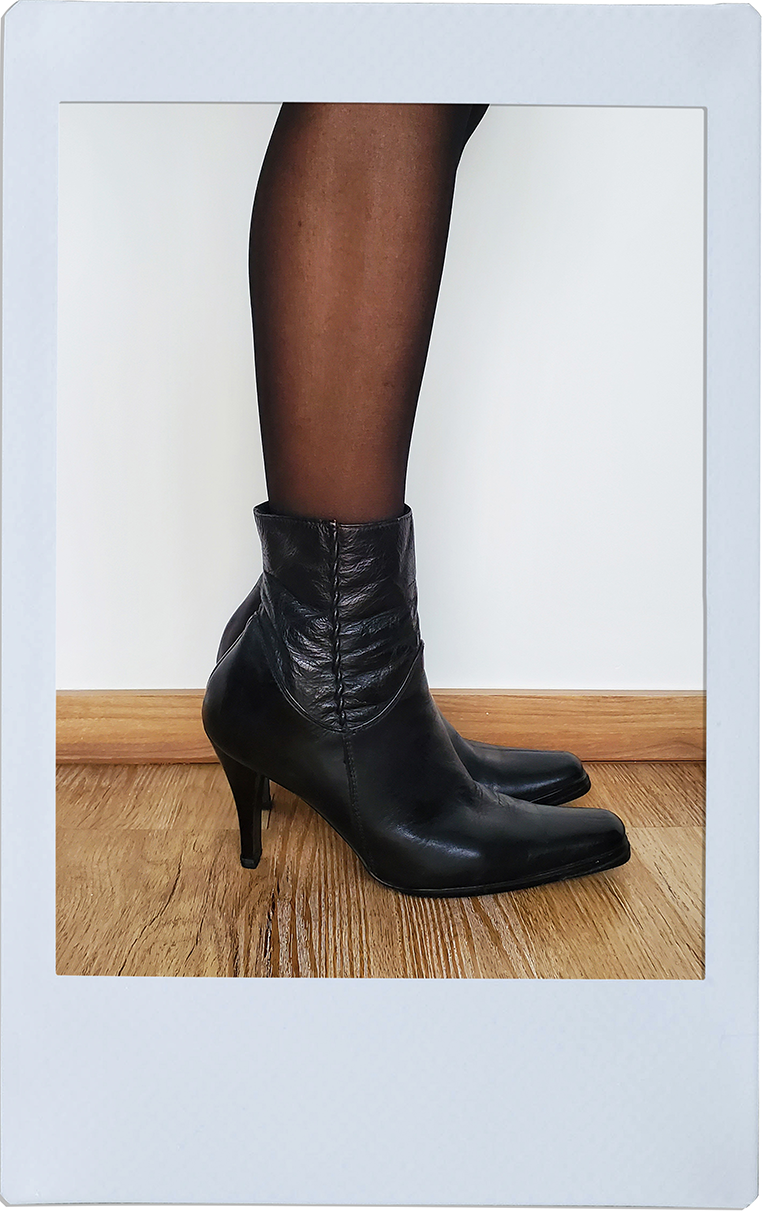 Black Boots with Heels - Local Brand