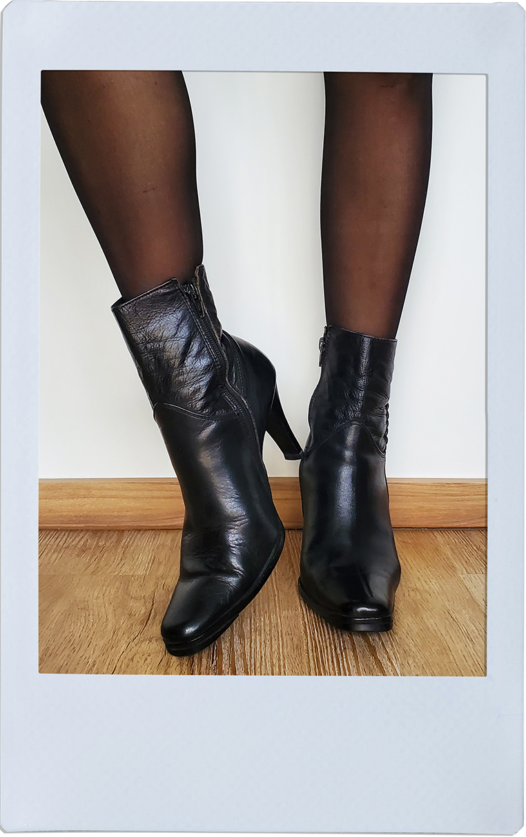 Black Boots with Heels - Local Brand