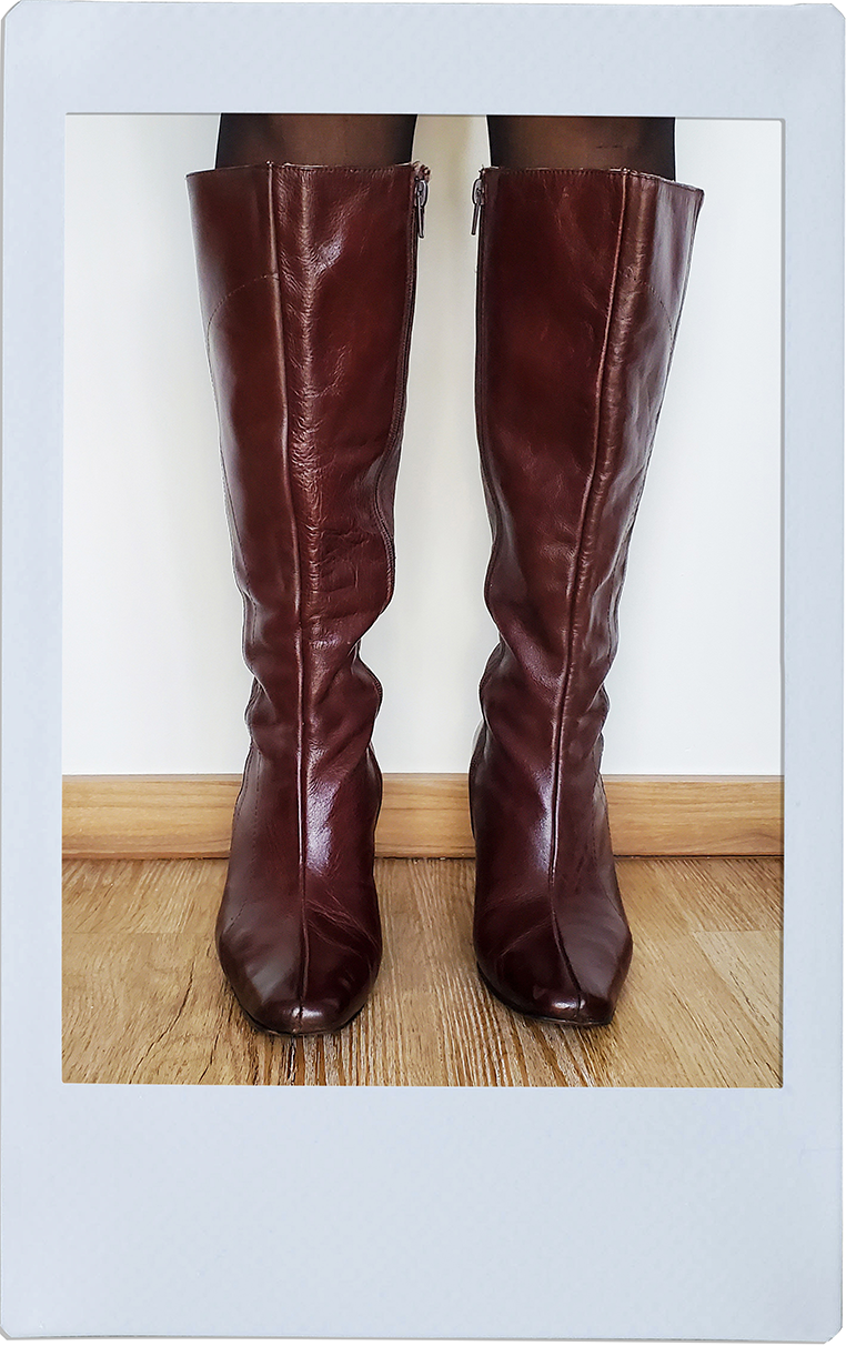 Red Cherry Long Boots - Local Brand