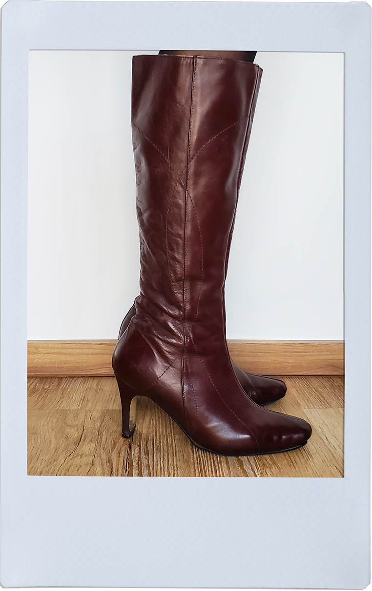 Red Cherry Long Boots - Local Brand